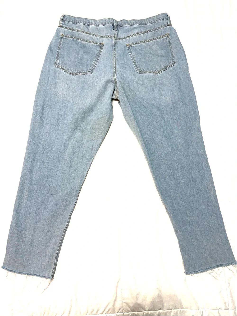 Universal Thread Light Blue Distressed Boyfriend Jeans